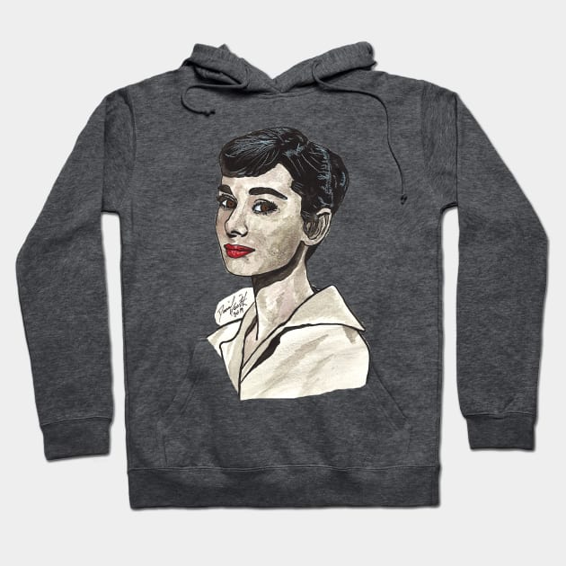 Audrey Hepburn Hoodie by BladeAvenger